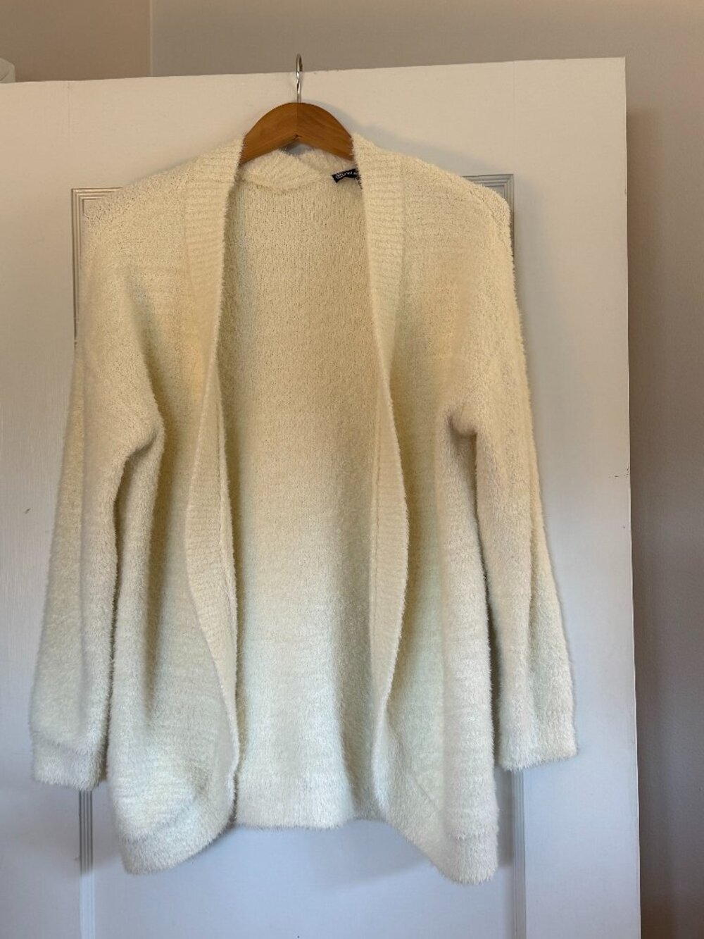 Open Cozy Cardigan in Off - White